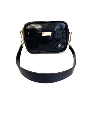 Call It Spring Black Mini Crossbody with Gold Hardware